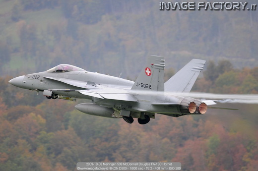 2009-10-08 Meiringen 538 McDonnell Douglas FA-18C Hornet